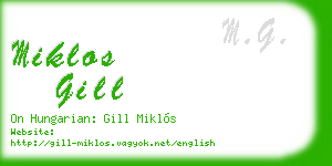 miklos gill business card
